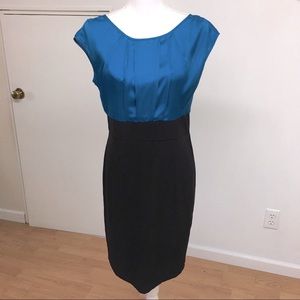 AGB Dress Black & Teal Size 12P